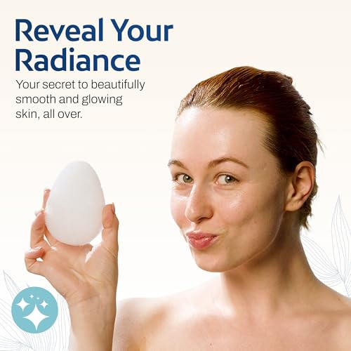 HartFelt 8ct Tear Drop Face Scrubber for Women | Reusable Facial Sponges for Daily Cleansing | Facial Exfoliating Pads for Removing Dead Skin, Dirt & Makeup | Made in USA | Regular - White