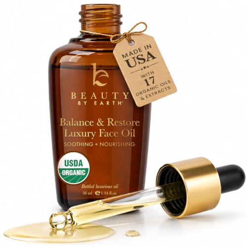 USDA Organic Face Oil - USA Made with Natural & Organic Ingredients