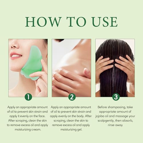 Yeokoe Jojoba Oil Pure Cold Pressed Unrefined Gua Sha for Healthier hair Smoother skin Base Carrier Moisturizing Oil 3.52oz 100ml