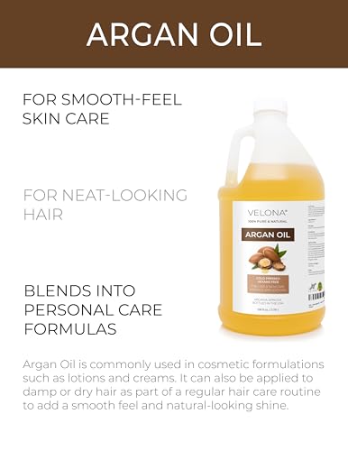velona Argan Oil - 64 fl oz, Cold Pressed, Unrefined, with Pump