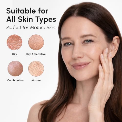 MAREE Face Exfoliator – Microdermabrasion Facial Scrub & Exfoliating Face Wash for Women – Collagen & Glycolic Acid – Gentle Scrub and Exfoliant – Men Exfoliating Scrubber – Exfoliante Facial Cleanser