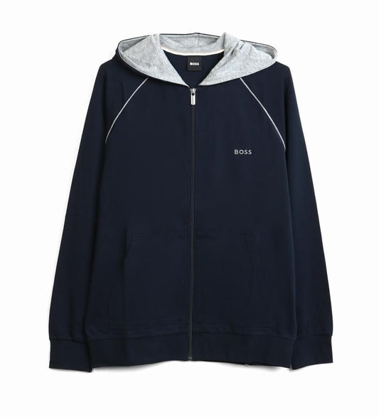 Hugo Boss Men's Navy Blue Mix & Match Hoodie Jacket 50469540 (L)