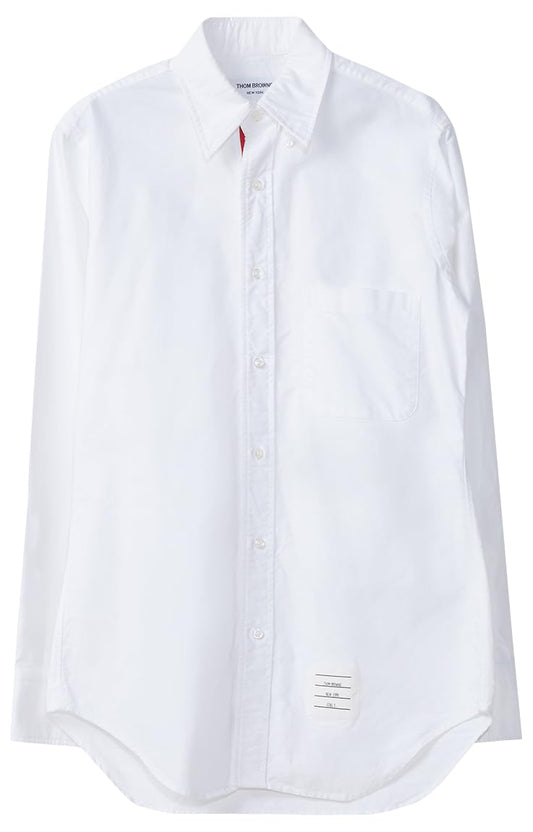 Thom Browne, Pre-loved Men's Classic L/S BD PC Shirt With Stripes, Small, White