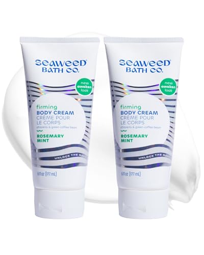 Seaweed Bath Co. Firming Body Cream, Rosemary Mint (6 oz) (Pack of 2)