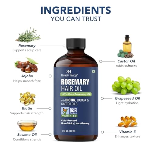 Botanic Hearth Rosemary Oil for Hair Growth - 2 Fl oz