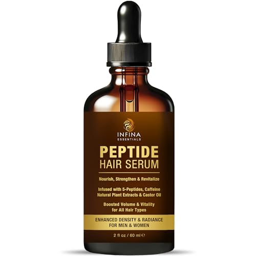 Peptide Hair Serum for Hair Growth, Frizz Control & Hair Styling, 2 fl oz