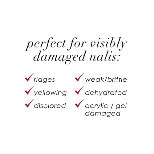 Dermelect Makeover Ridge Filler - Award-Winning Nail Treatment, Strengthens, Moisturizes, Conceals Imperfections, Keratin & Peptide Enriched, For Healthy, Smooth Nails 0.4 oz