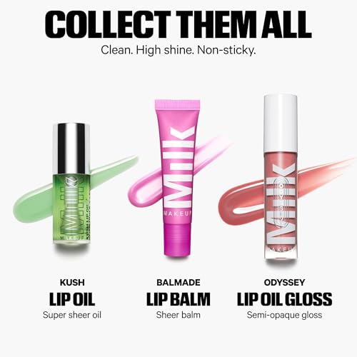 Milk Makeup Odyssey Lip Gloss – Non-Sticky, Hydrating + Sheer-Tinted Gloss with Long-Lasting, High Shine Finish – Vegan Formula Nourishes with Jojoba Oil – Wander (Mauve), 0.2oz