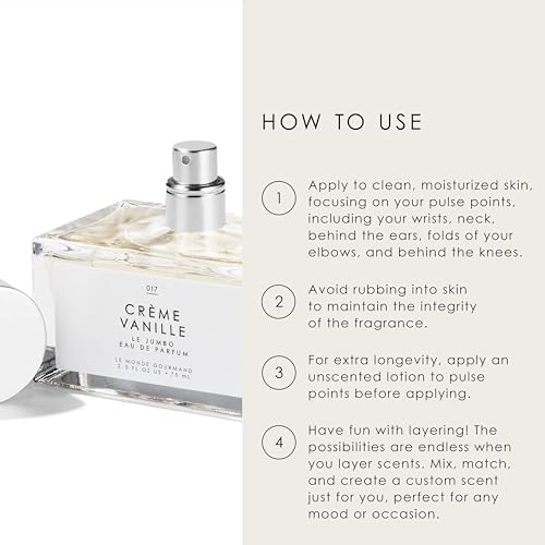 Le Monde Gourmand Le Jumbo Crème Vanille Eau de Parfum - 2.5 fl oz (75 ml) - Vanilla, Jasmine, Amber Fragrance Notes