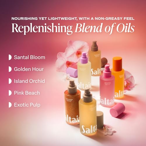 Saltair Nourishing Body Oil | Lightweight Body Glow | Santal Bloom, 4 oz
