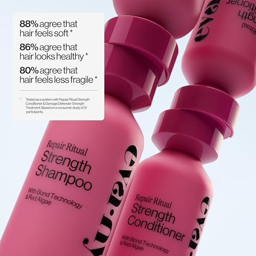 Eva NYC Ritual Repair Conditioner - Protect + Strengthen Dry, Damaged Hair with Bond Technology - Reduce Breakage - Color-Safe Formula with Red Algae - Orange Zest + Sage Scent - 10 fl oz