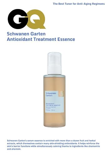 Schwanen Garten Antioxidant Treatment Essence, Skin Balancing Toner for face with Centella Asiatica, Hydrating, Soothing, Korean Skin Care 4.06 fl.oz 120ml