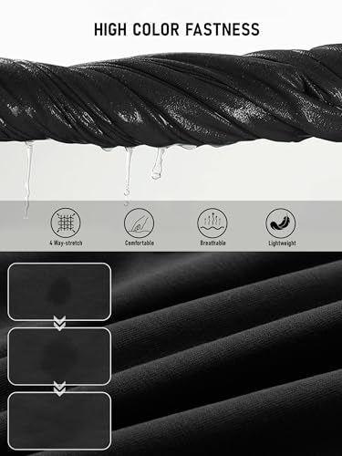 GEEK LIGHTING Mens Shorts Casual Cotton Drawstring Zipper Pockets Elastic Waist Lightweight Summer Athletic Beach Shorts Black