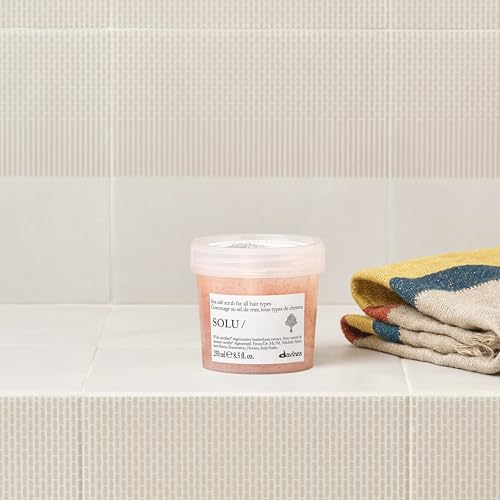 Davines SOLU/Sea Salt Scrub Refreshes Scalp For All Hair Types, 8.5 Fl Oz