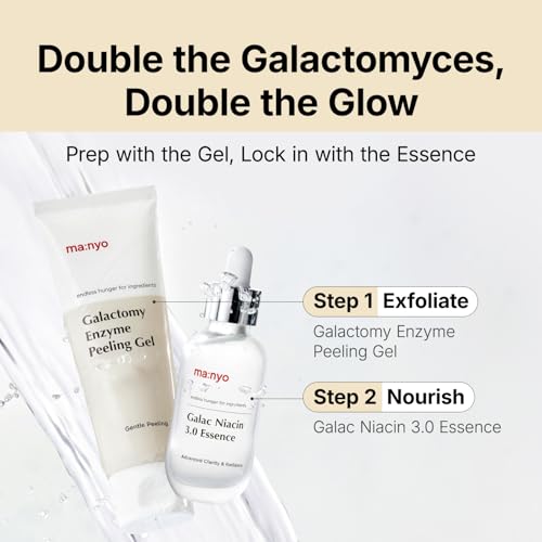 MANYO Galactomy Enzyme Peeling Gel, Gentle Face Exfoliator, 2.5 fl oz