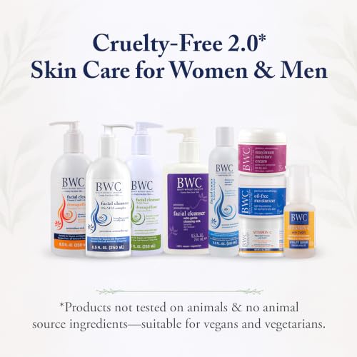 Beauty Without Cruelty Under Eye Gel – Nourishing Botanical Blend with Aloe Vera, Cucumber, Green Tea, Hyaluronic Acid + Cotton Round