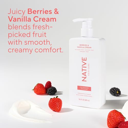 Native Volumizing Shampoo Berries & Vanilla Cream 16.5 fl Oz.