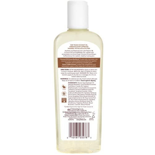Palmer's Coconut Body Oil Moisturizer for Dry Skin (8.5 Oz - Pour Cap)