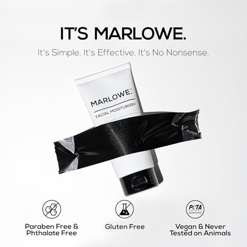 MARLOWE. Facial Moisturizer for Men, Non-Greasy Daily Face Lotion, 6 oz