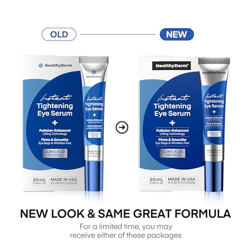 Instant Under Eye Lift Serum - Reduces Eye Bags, Wrinkles, Puffy Eyes, Dark Circles & Crow’s Feet in Minutes - Advanced Firming Polysaccharide Formula for Mature Skin - 20 mL