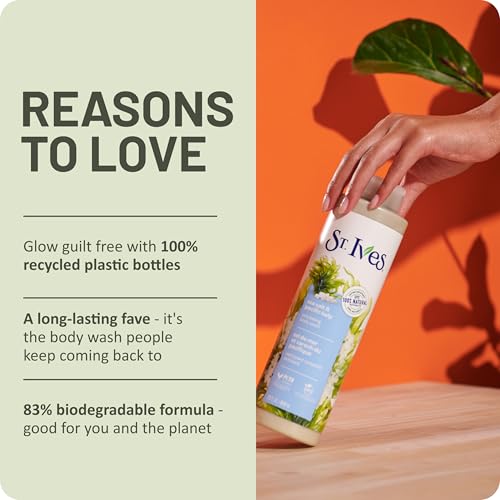 St. Ives Sea Salt & Pacific Kelp Exfoliating Body Wash 22 Fl Oz