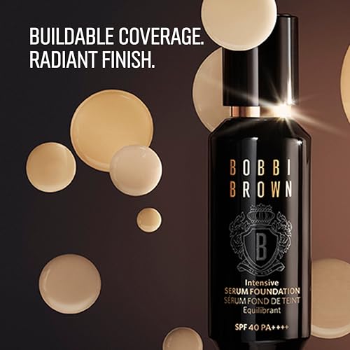 Bobbi Brown Intensive Serum Foundation SPF 40/30 | Radiance-Boosting, Skincare-Infused Serum Foundation for Seamless Coverage, 1 Fl Oz, Warm Beige N-046