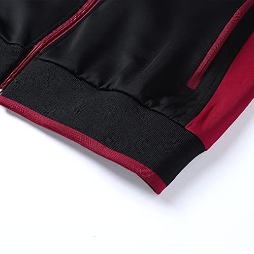 Guanzizai Men's Casual Tracksuit Long Sleeve Sweatsuit Athletic Set Full Zip Running Jogging Sports Jacket and Pants
