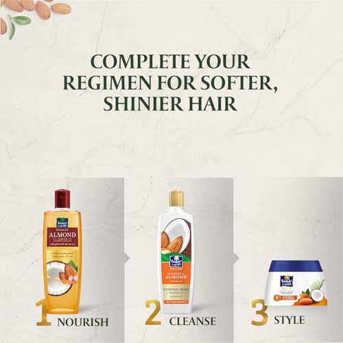 Parachute Advansed Almond Hair Oil with Coconut|For Soft & Silky Hair| Boosts Shine & Softness| No Parabens & Silicones| All Hair Types| 10.1 fl.oz