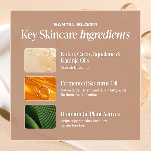Saltair Nourishing Body Oil | Lightweight Body Glow | Santal Bloom, 4 oz