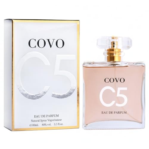 URBAN COLLECTION Covo C5 for Women Eau De Parfum 3.3 fl oz- Pure Femininity in a Bottle - Delicate Floral Scents of Jasmine and May Rose - Cruelty-Free Perfume Precious Gift for Women