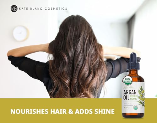Kate Blanc Cosmetics Argan Oil for Hair, Face & Skin from Morocco (4oz)