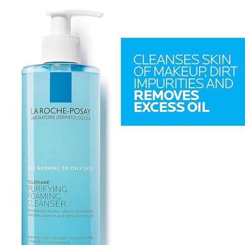La Roche-Posay Toleriane Purifying Foaming Facial Cleanser, 13.52oz
