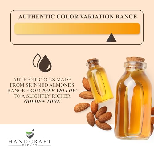 Handcraft Blends Sweet Almond Oil | 100% Pure and Natural | Bath & Body Oil | Premium Grade Carrier Oil | Skin | Hair | Body | Massage | Hexane-Free | 16 Fl Oz