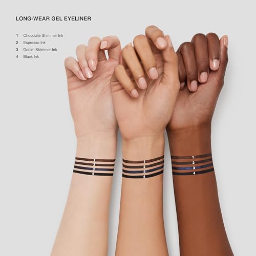 Bobbi Brown Long-Wear Gel Eyeliner | Smudge-Proof, Waterproof Eyeliner | Precise 8-Hour Wear Liner For Everyday And Dramatic Eye Looks, Black Ink, 0.1 Ounce