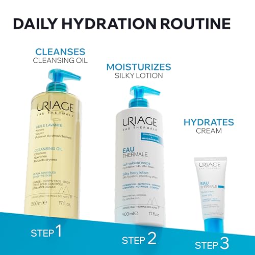 Uriage Shower Oil with Glycerin 25%, 2 in 1, Soap-Free