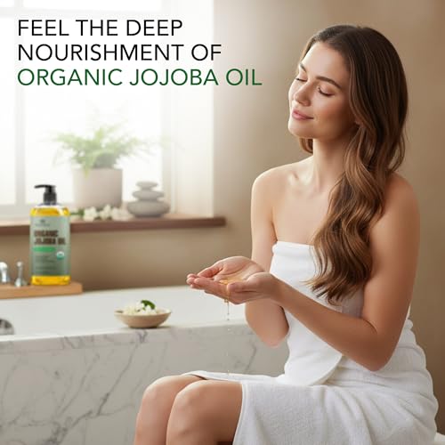 Botanic Hearth USDA Organic Jojoba Oil 100% Pure and Natural - 8 Fl oz