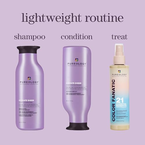 Pureology Hydrate Sheer Conditioner – For Dry, Fine Hair, 33.8 fl oz