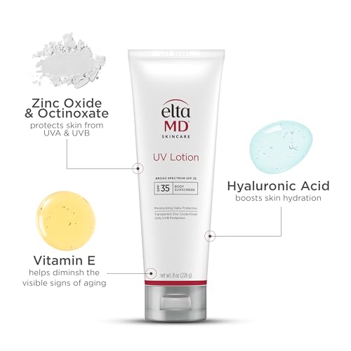 EltaMD UV Lotion, Moisturizing Sunscreen for Face and Body, SPF 35, 8 oz