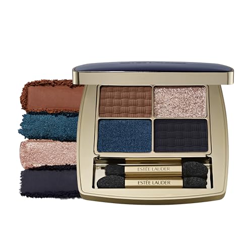 Estée Lauder The Essential Eyeshadow Quad Long-Lasting Palette | Shape, Sculpt, Magnify, Poolside, 0.14 Ounce