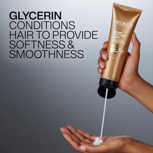 Redken All Soft Heavy Cream Mask Treatment- Moisturizing Deep Conditioner Treatment For Dry Hair, Softens and Smooths Hair, With Argan Oil