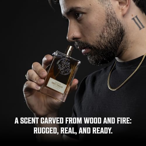Viking Revolution Sweet Tobacco Cologne for Men - Eau de Parfum - With notes of Tonka Bean, Clementine, Cinnamon, Vanilla, Tobacco, Musk, Ambergris, Leather, Agastache - Gifts for Men 3.5 Fl Oz