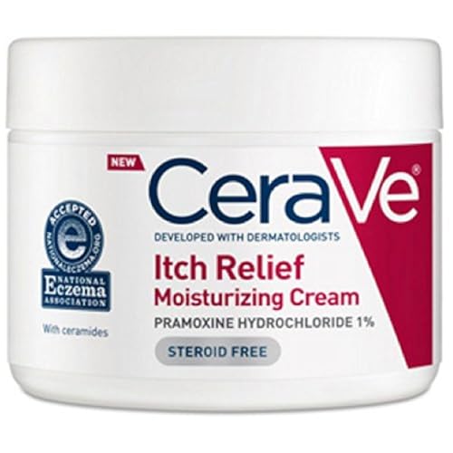 CeraVe Moisturizing Cream for Itch Relief, Anti Itch Cream, 12oz
