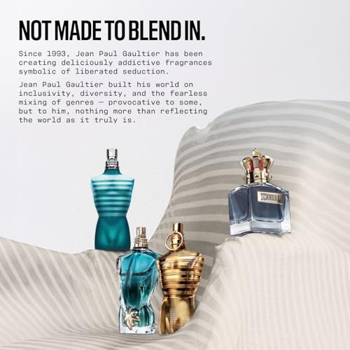 Jean Paul Gaultier Le Male Elixir Absolu Parfum Intense - Long Lasting Woody Spicy Cologne for Men with Plum, Lavender & Tonka Bean - Luxury Cologne Spray, 6.8 oz