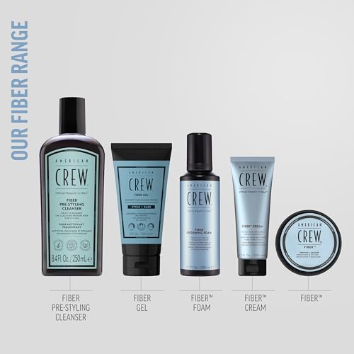 American Crew Men's Fiber Cream, Medium Hold & Natural Shine, 3.3 fl oz