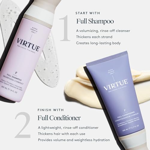VIRTUE Full Conditioner, Volumizing, for Fine Hair, Sulfate-free, 6.7 Fl Oz