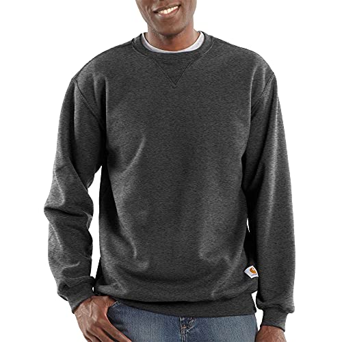 Carhartt Men's Marquette Crewneck Sweatshirt, Carbon Heather, Large