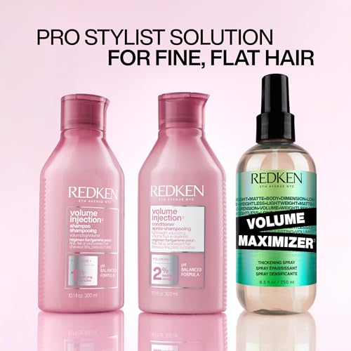Redken Volume Injection Conditioner – For Fine Hair, 10.1 Fl Oz