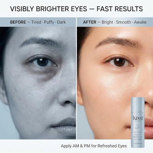 Iuxe Chroma Official Iuxe Eye Balm, Eye Balm Stick, 3-in-1 Hydrating & Smoothing Eye Cream with Collagen, Lightweight Formula for Daily Eye Care, Portable Design