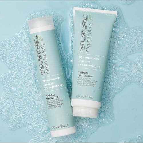 Paul Mitchell Clean Beauty Hydrate Conditioner, Intensely Nourishing Conditioner, Improves Manageability, For Dry Hair, 33.8 fl. oz.