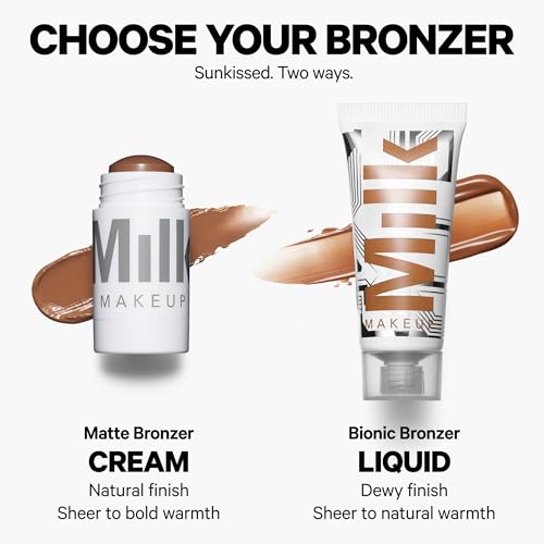 Milk Makeup Matte Bronzer – Buildable Cream Bronzer Stick with Mango Butter + Apricot Oil – Hydrating, Multi-Use Formula for a Sunkissed Glow – Baked, 0.19 oz